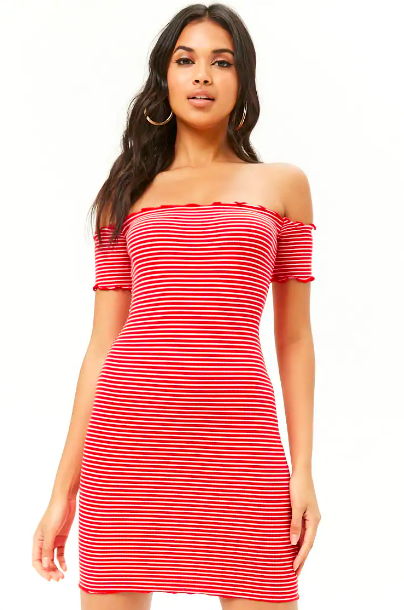 red overall dress forever 21