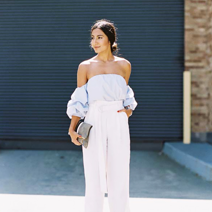 what to wear with linen pants—street style