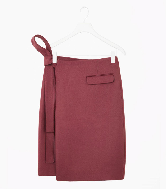 COS Rounded Wrap Skirt