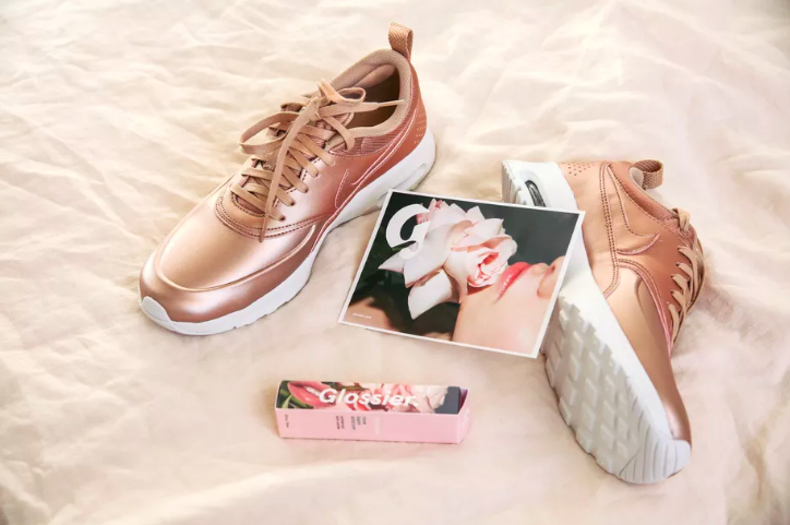 girls rose gold shoes