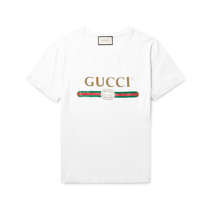 gucci written t shirt