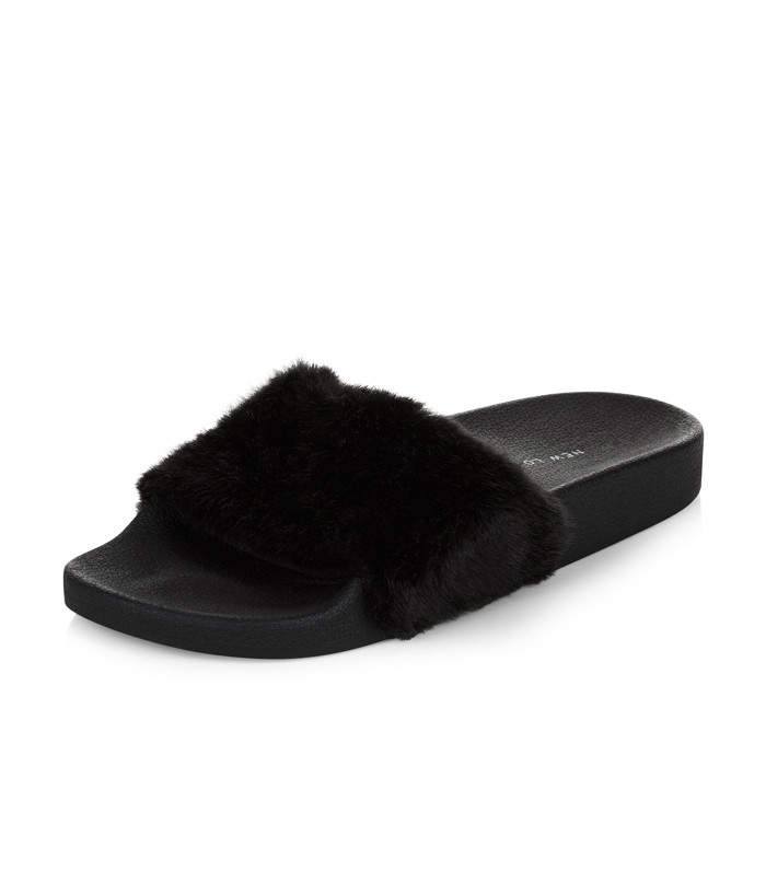 9 Faux-Fur Slides That Don't Look Ridiculous | Who What Wear UK
