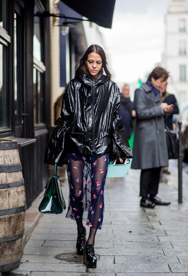 Paris Fashion Week Street Style Fall 2017