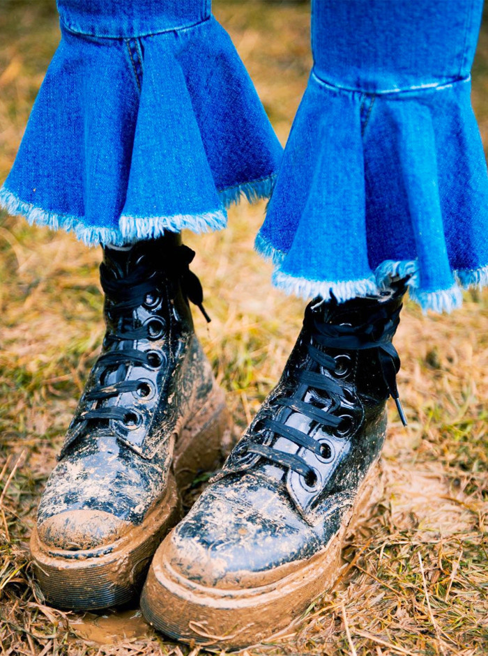 How to Wear Dr. Martens: At a music festival