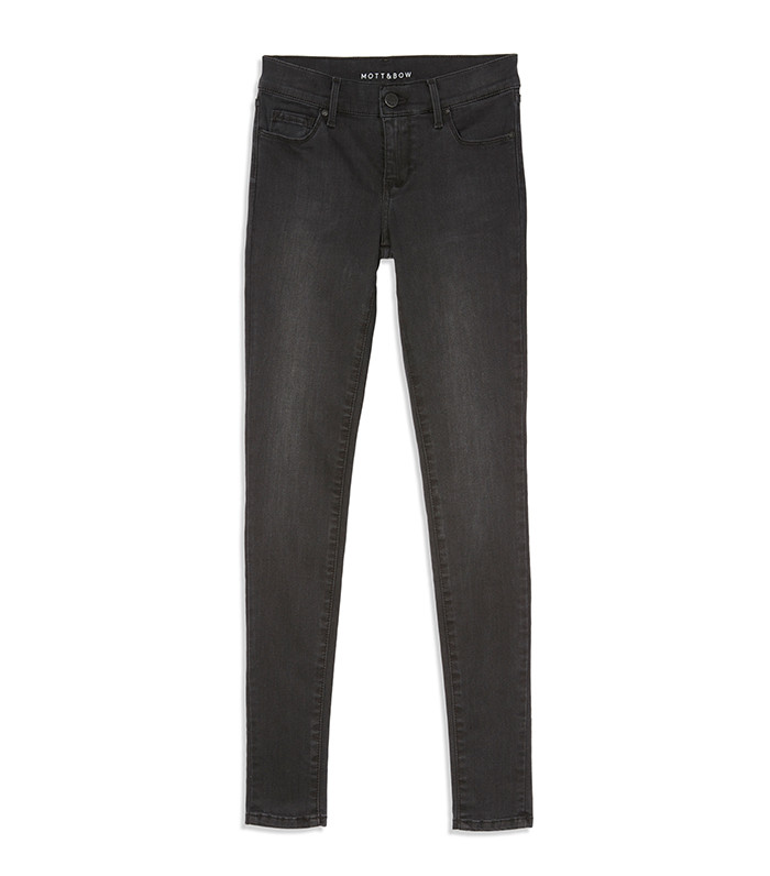 Mott Bow High Rise Skinny Jeans in Orchard