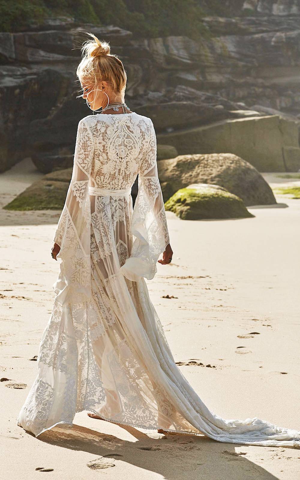 bohemian style wedding gowns