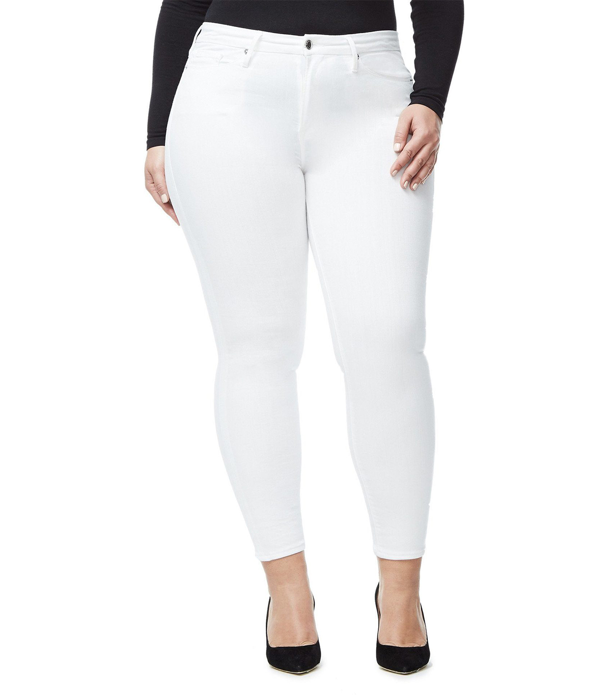 comfortable white jeans