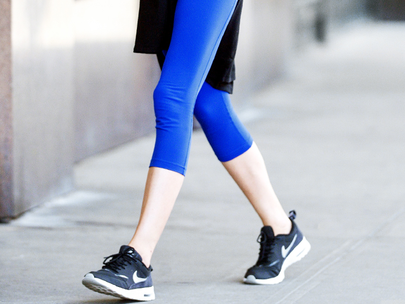The shoes to wear with cropped leggings