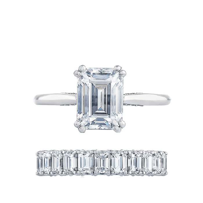 If you have classic taste but still want something a little less obvious, the answer lies in the diamond cut. Once you select the cut of the center stone (like this stunning emerald shape) for...