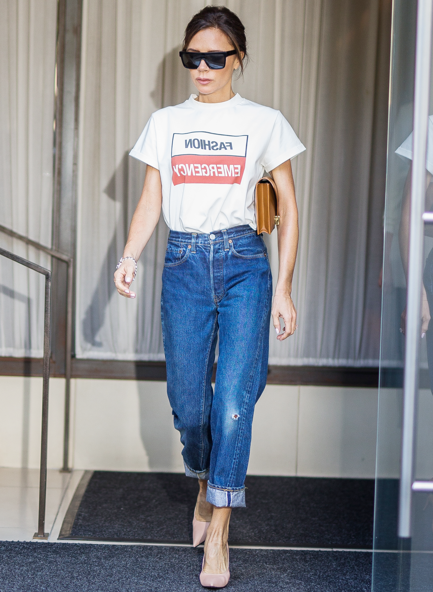 Victoria Beckham Jeans and Tee Shirt
