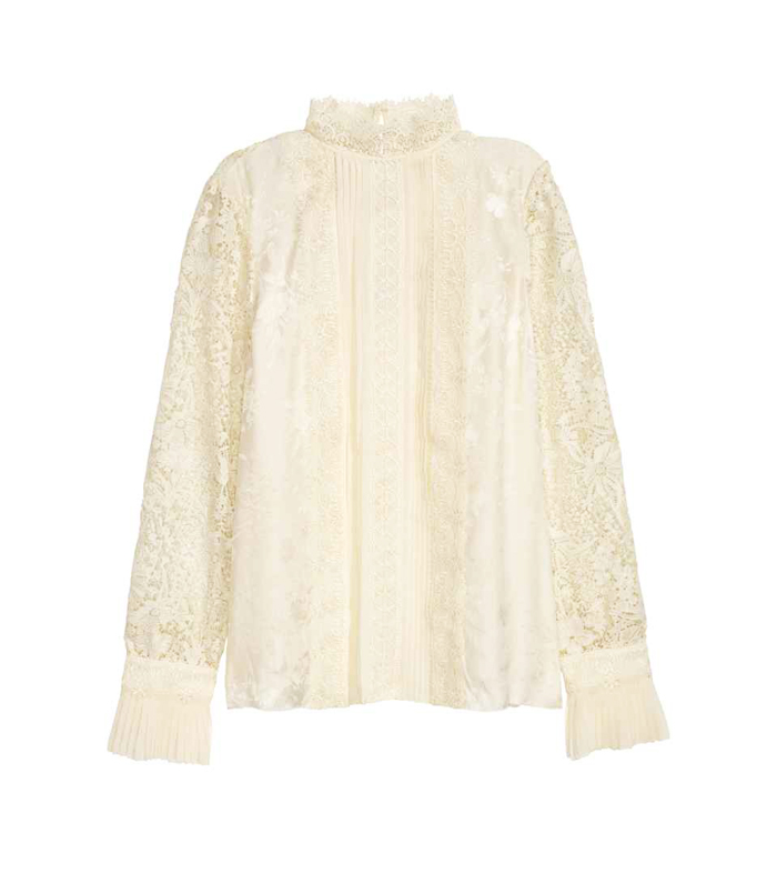 Erdem x H&M Silk Blouse With Lace