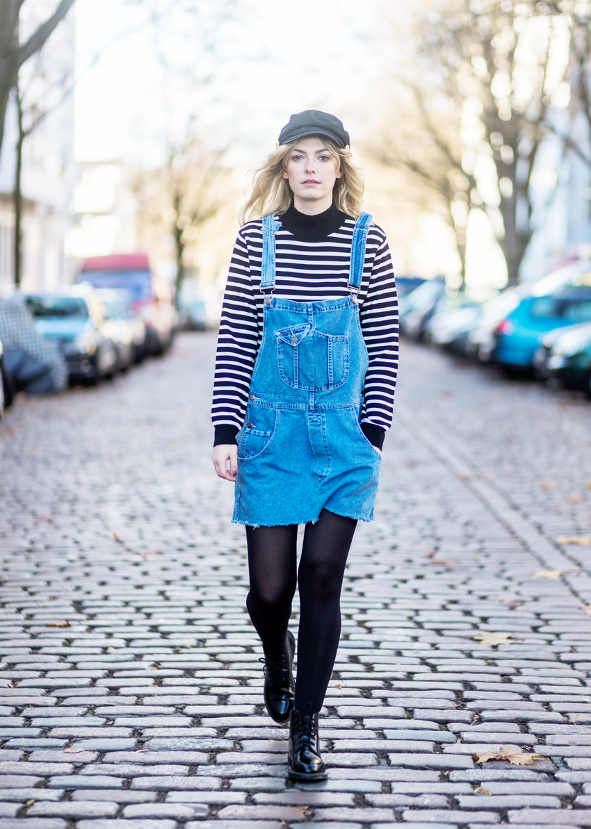 7 Denim Jumper Outfits Fashion Girls Are Wearing | Who What Wear