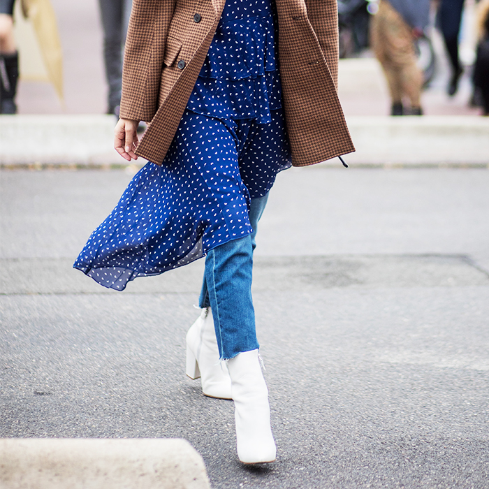 White boots street style