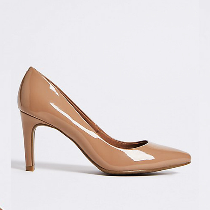 marks and spencer nude court shoes