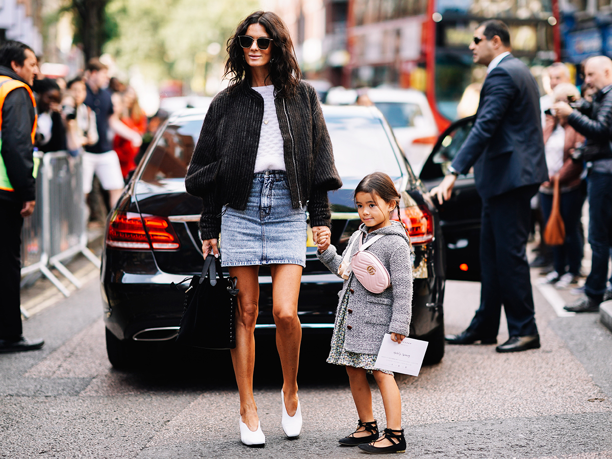 Hedvig Sagfjord Opshaug and Daughter Street Style