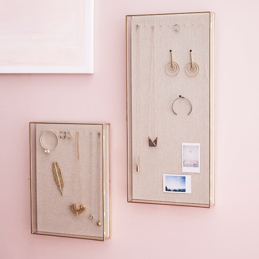 Wall mounted earring display earring organizer minimalist earring