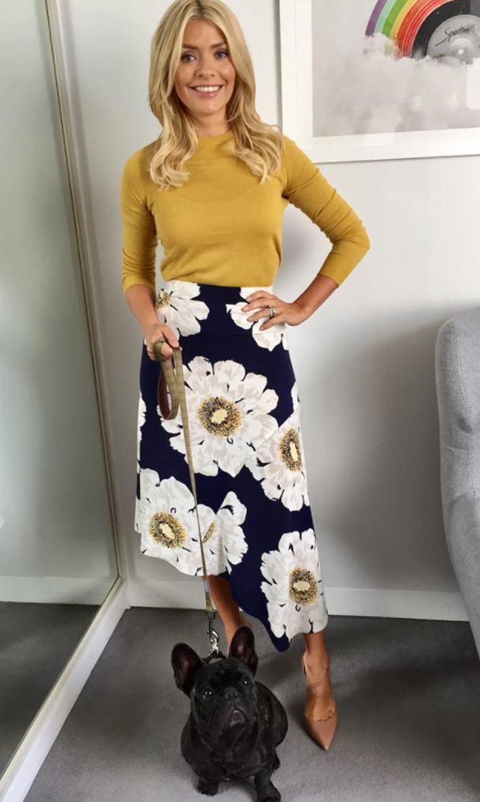 Holly Willoughby colourful jumpers
