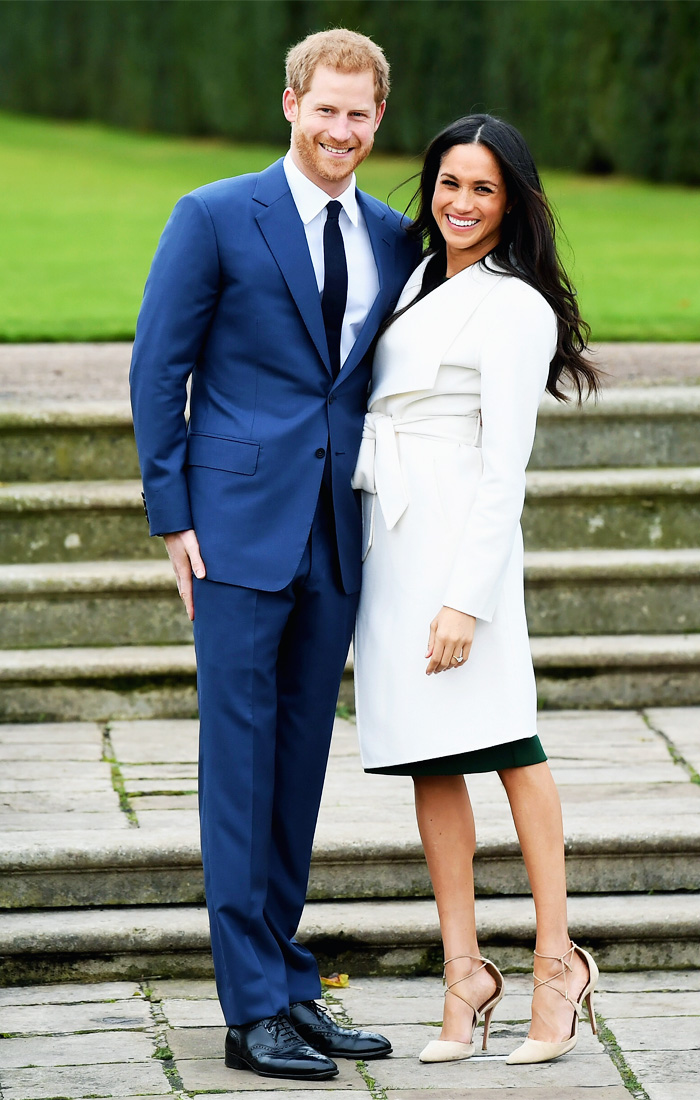 Meghan Markle Engagement outfit white coat: