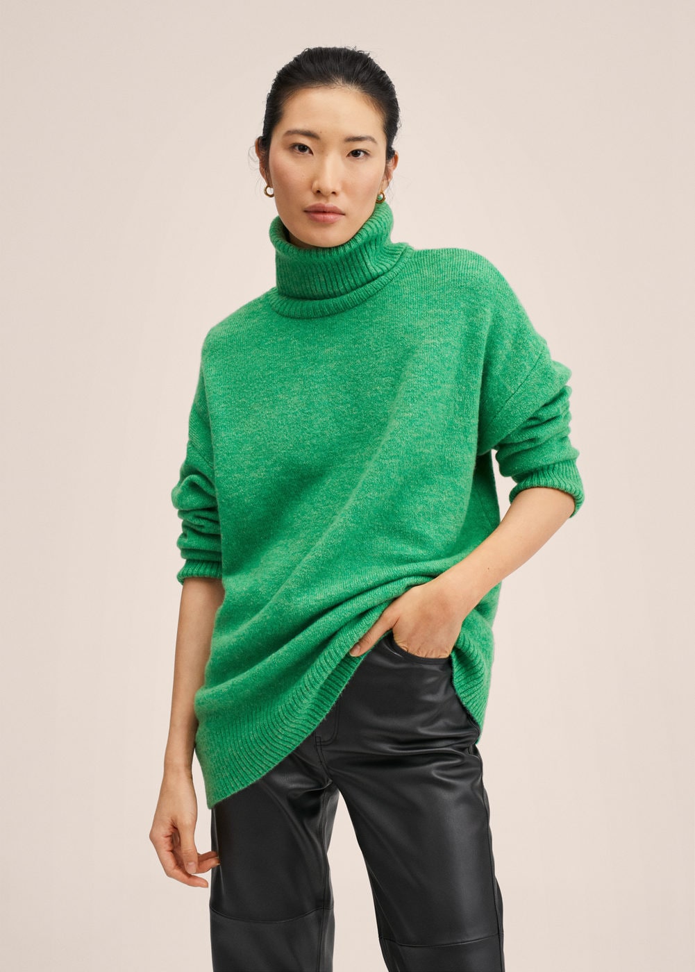 Mango Turtleneck Knitted Sweater
