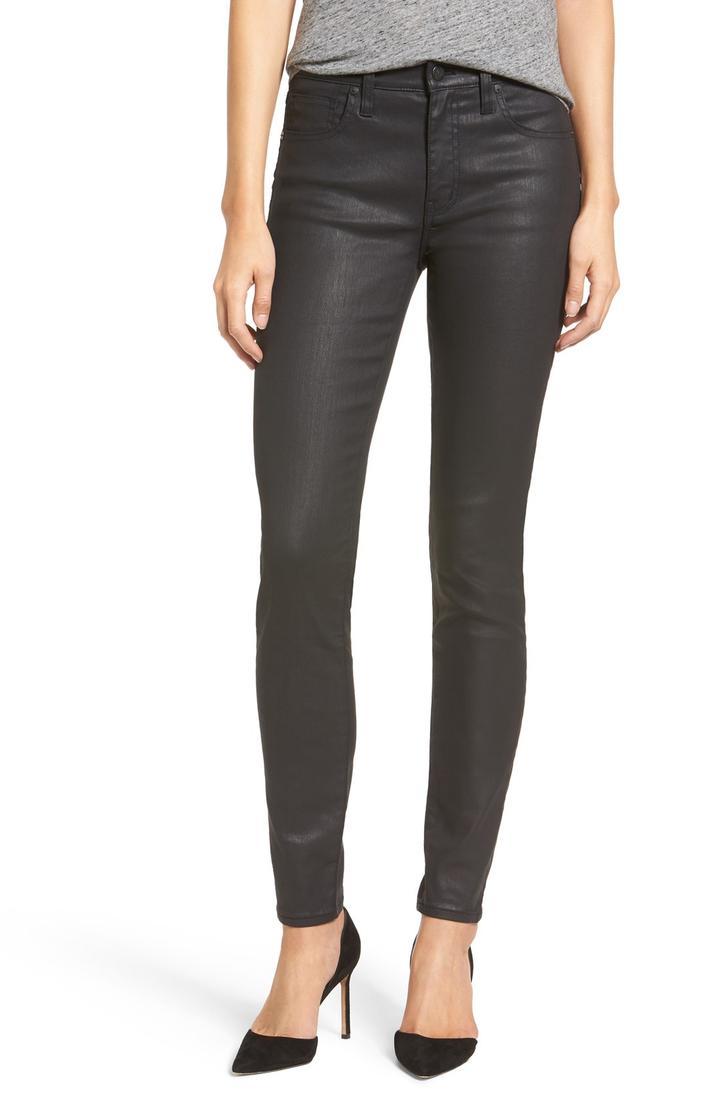 Coated Black Jeans Who What Wear, How To Wear Black Coated Skinny Jeans