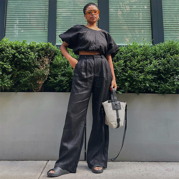 15 Wide-Leg-Pant Outfits That Look Good With Everything | Who What