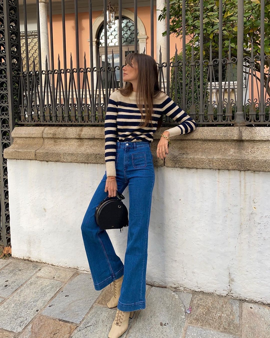 15 Flared Jean Outfits to Copy Now | Who What Wear