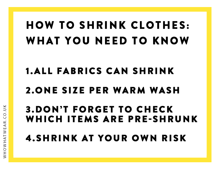 How to Shrink Clothes