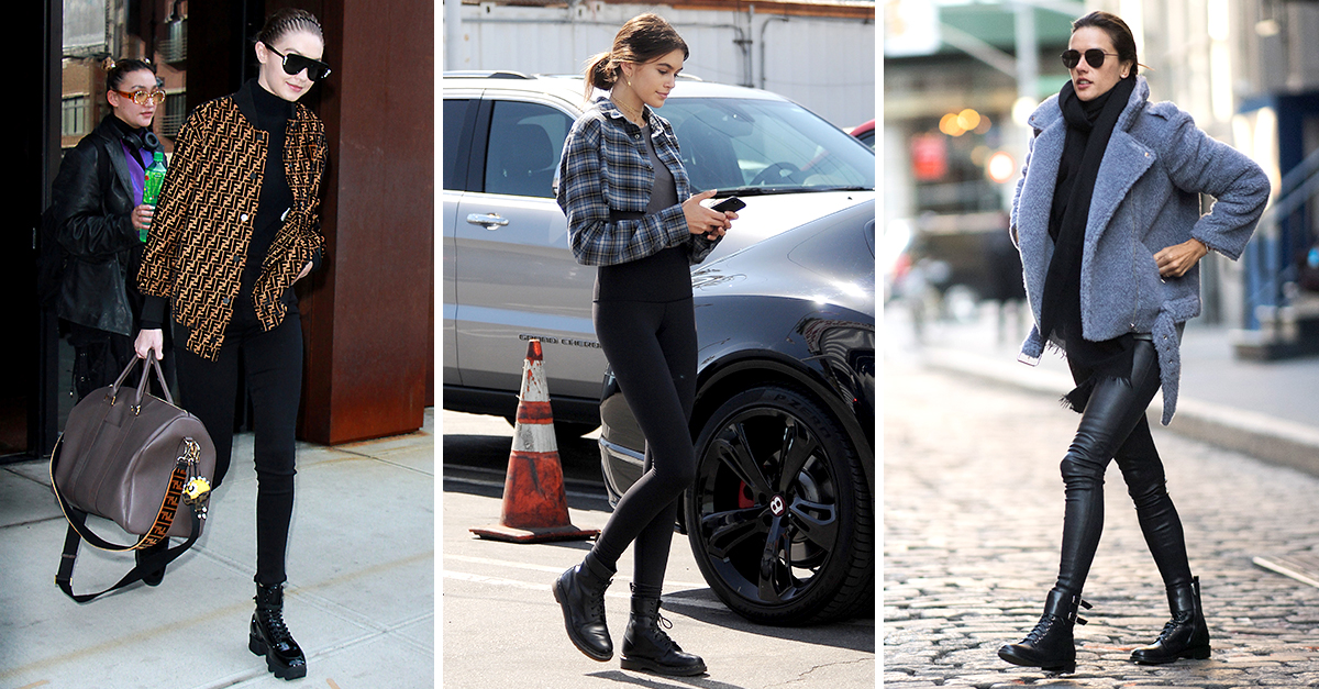 See How Celebrities Style Leggings and Boots | Who What Wear