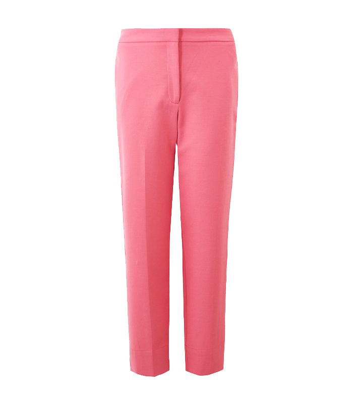 zara pink suit trousers