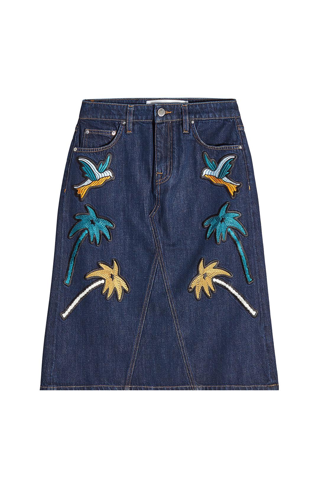 16 Embroidered Denim Skirts to Wear All Spring | Who What Wear