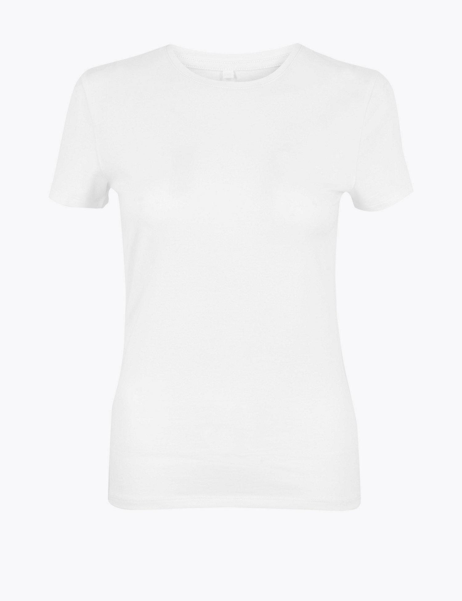 Marks & Spencer Cotton Rich Fitted T-Shirt