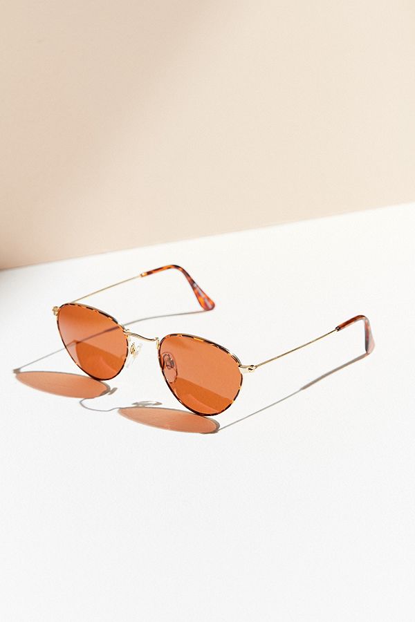 wire frame cat eye sunglasses