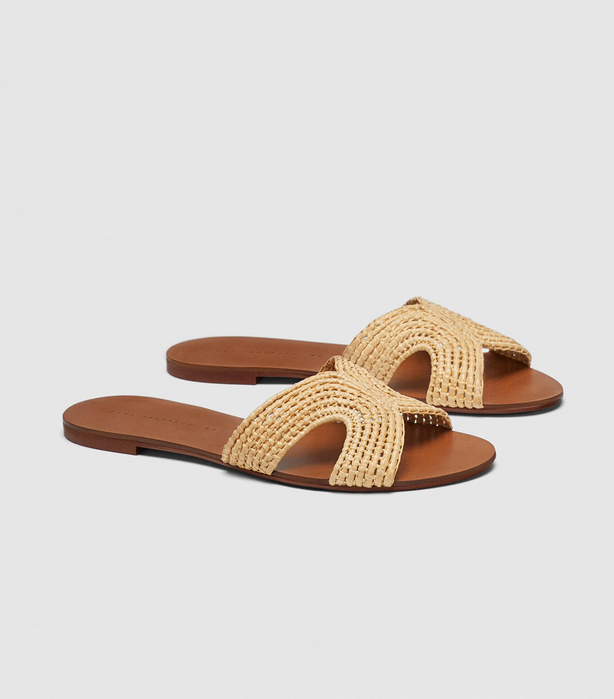 zara leather crossover sandals