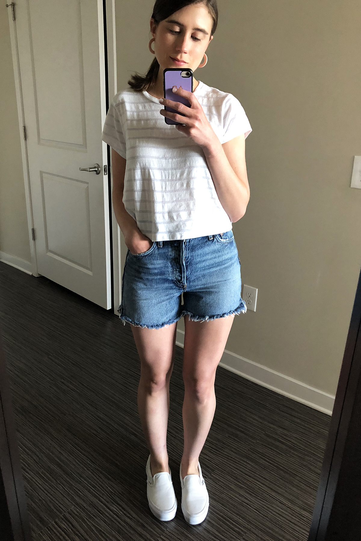 sneakers with shorts