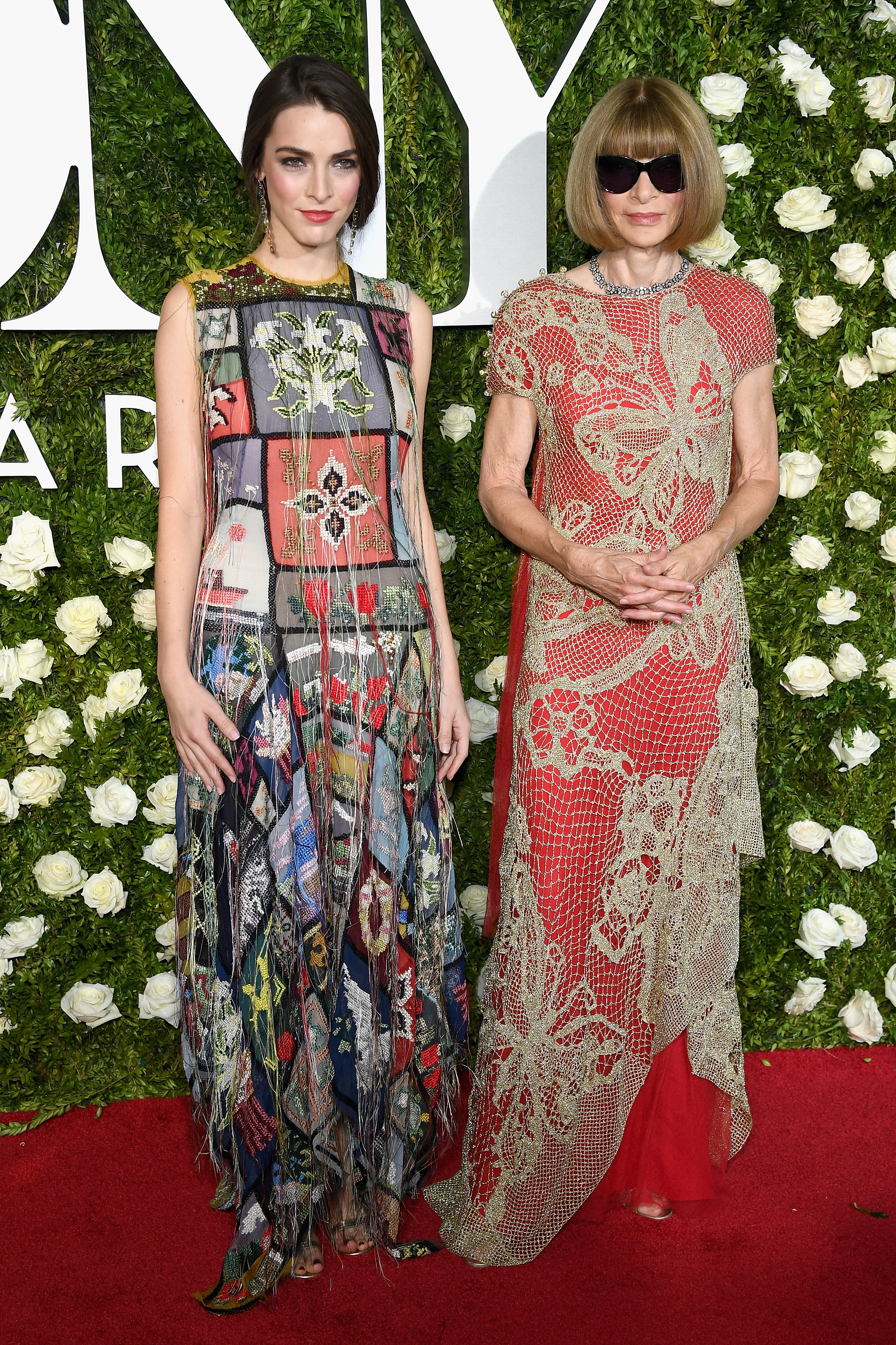 Bee Shaffer and Anna Wintour attend the Tony Awards 2017