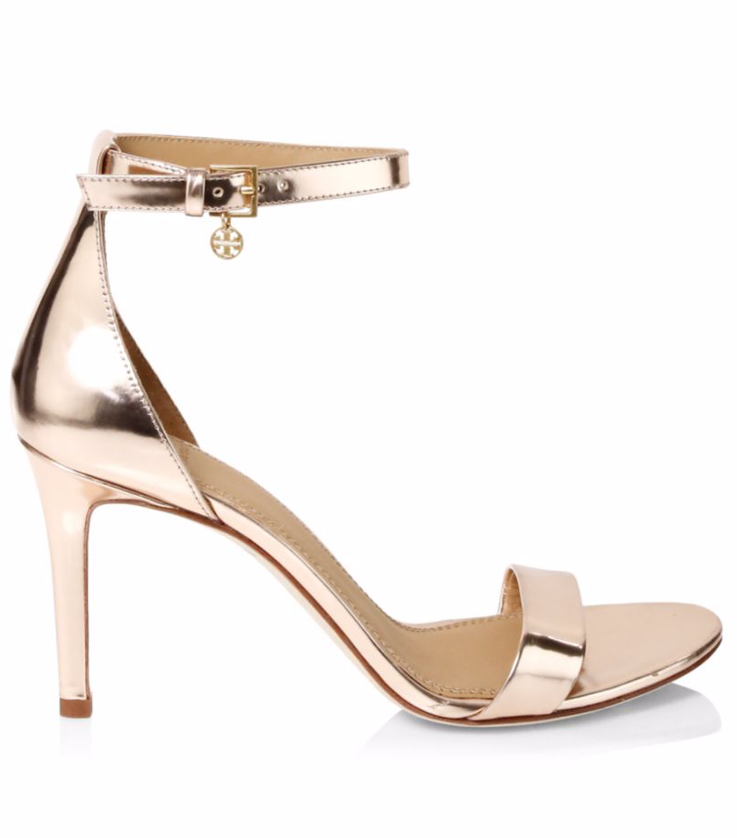 rose gold wedge heels