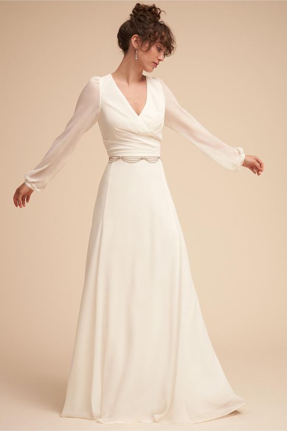 20 Simple Fall Wedding Dresses for the Bride Who What