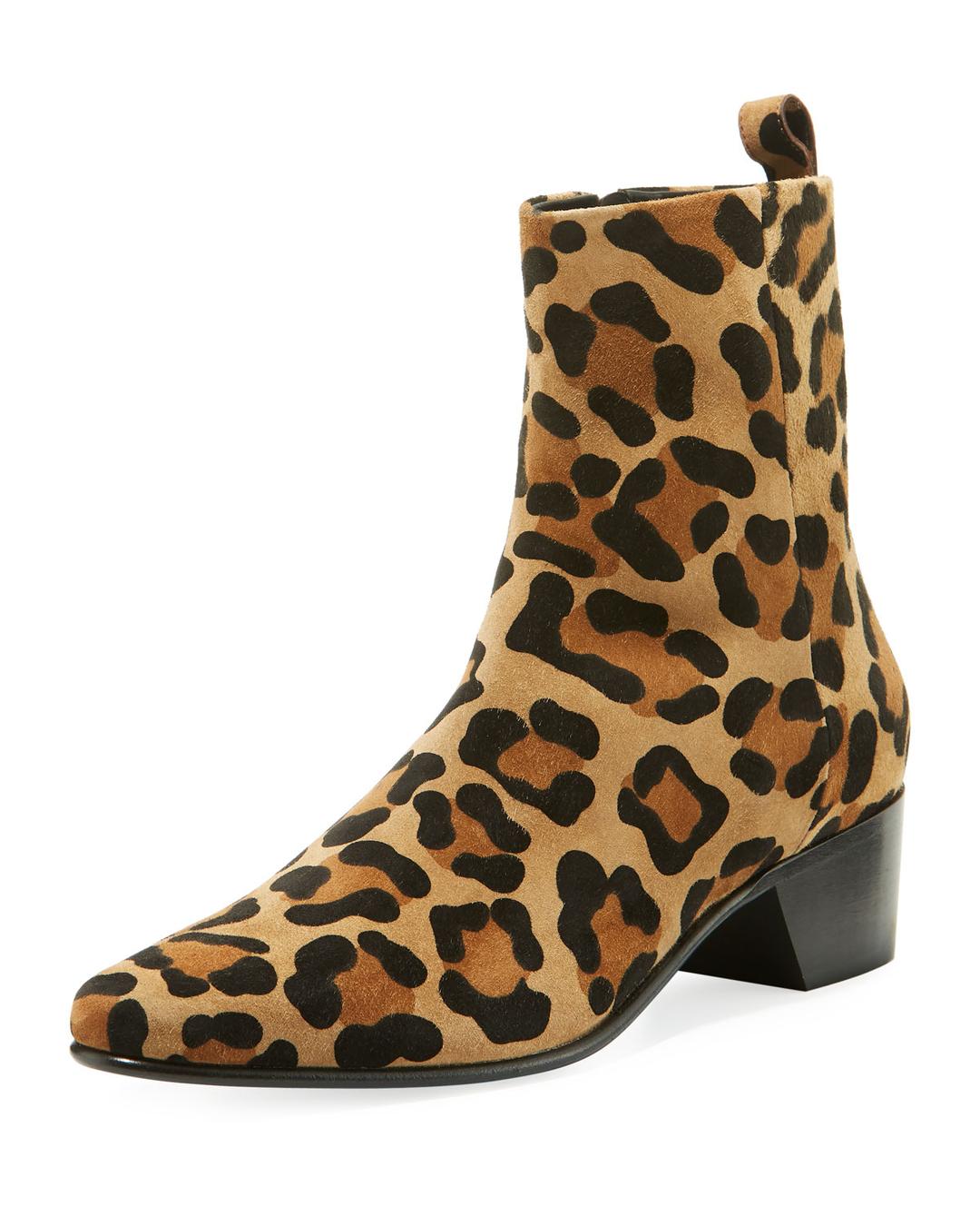 The Leopard-Print Ankle Boot Trend Is Happening | Who What Wear