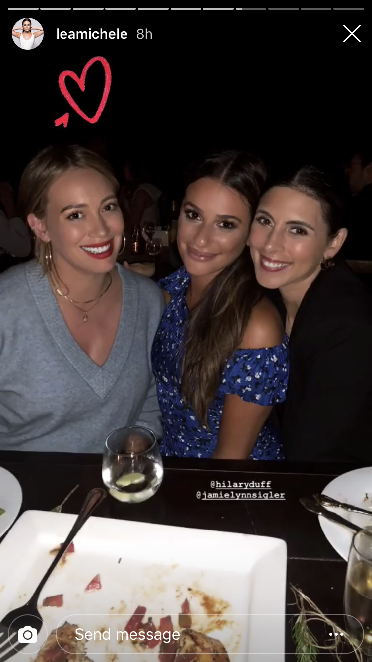 Hilary Duff at Lea Michele's Engagement Party