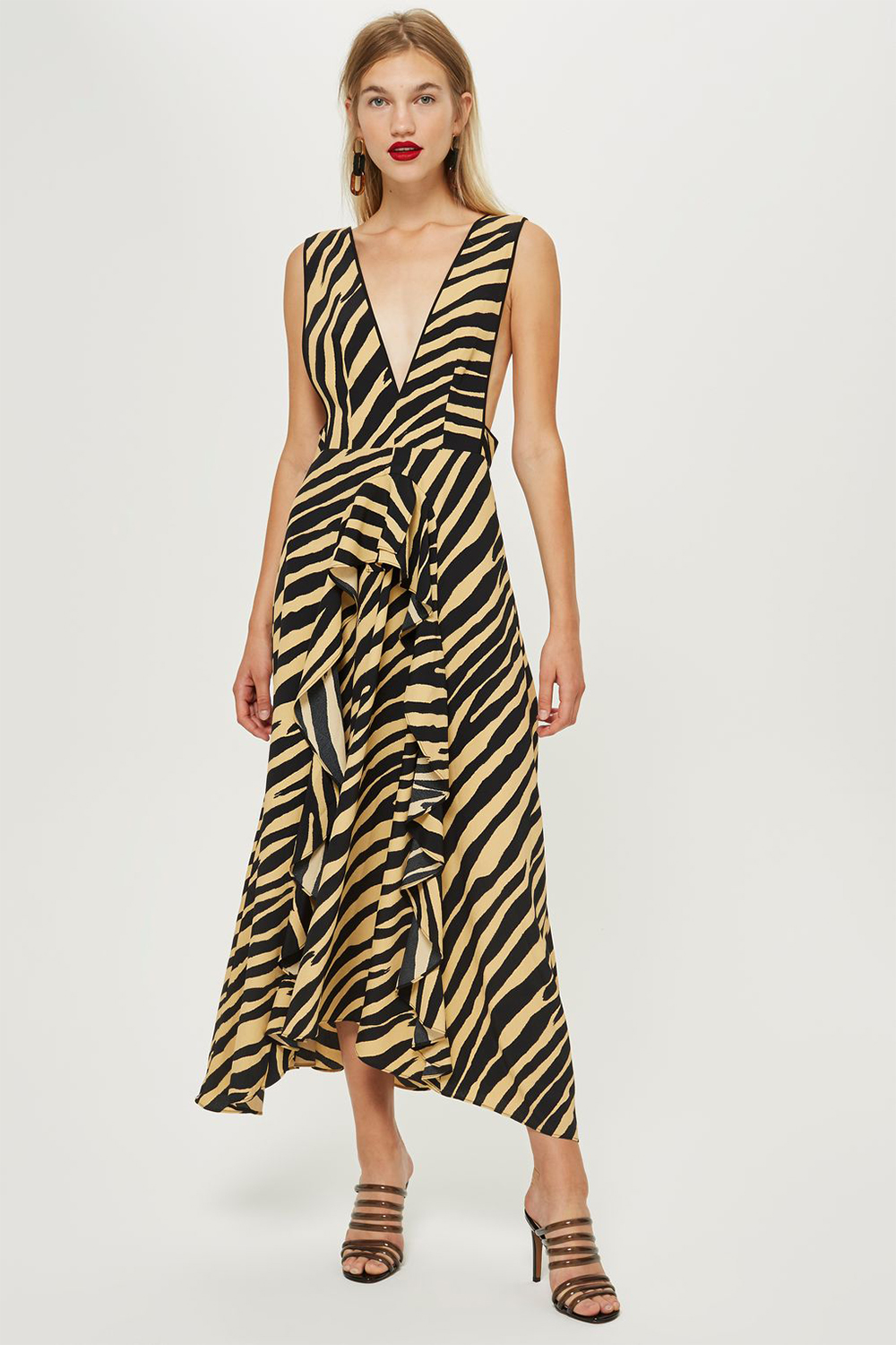 topshop leopard print maxi dress