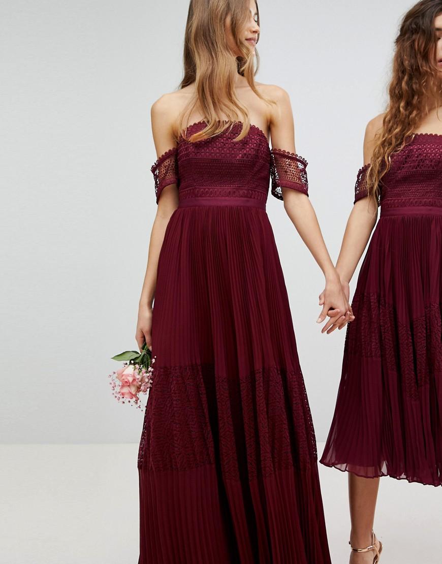burgundy bridesmaid skirt