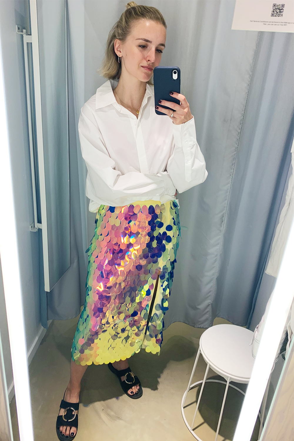 Best skirts: Joy in H&M sequin skirt