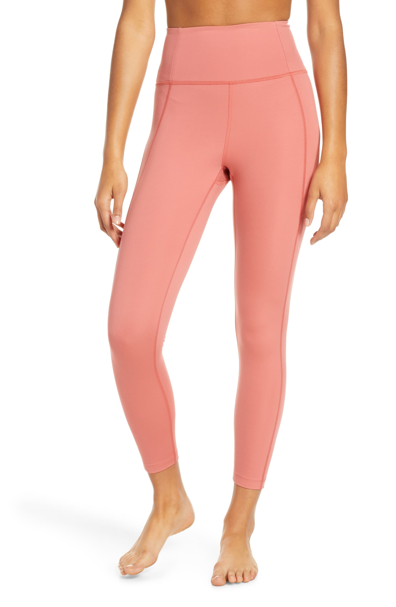 pink exercise leggings