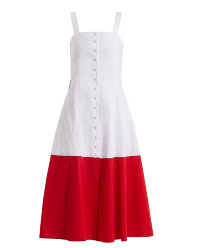 Staud Dusk Cotton-Blend Dress