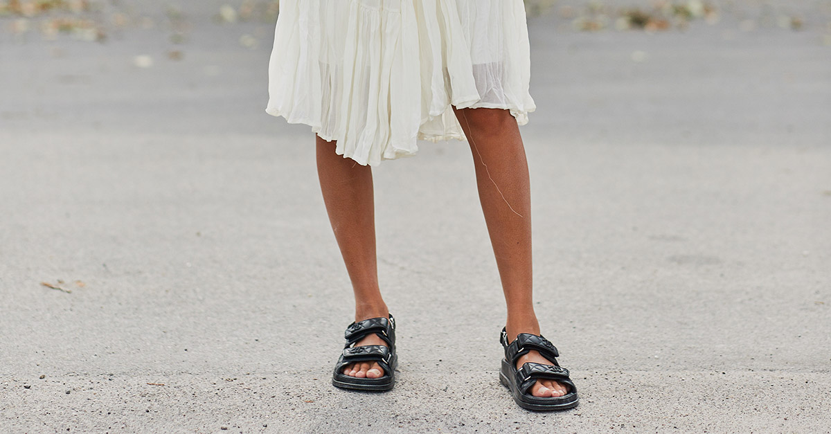 chanel chunky sandals