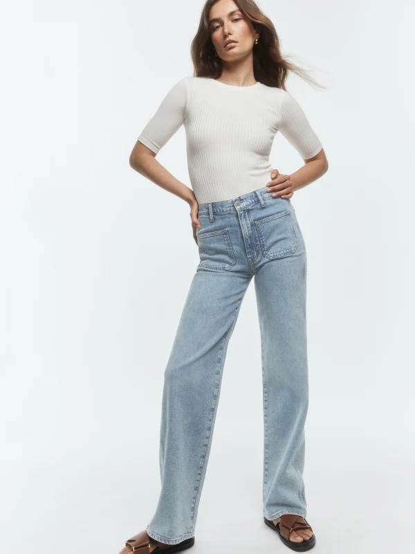 9 Wide-Leg-Jeans Outfits We're Copying This Fall | Who What Wear