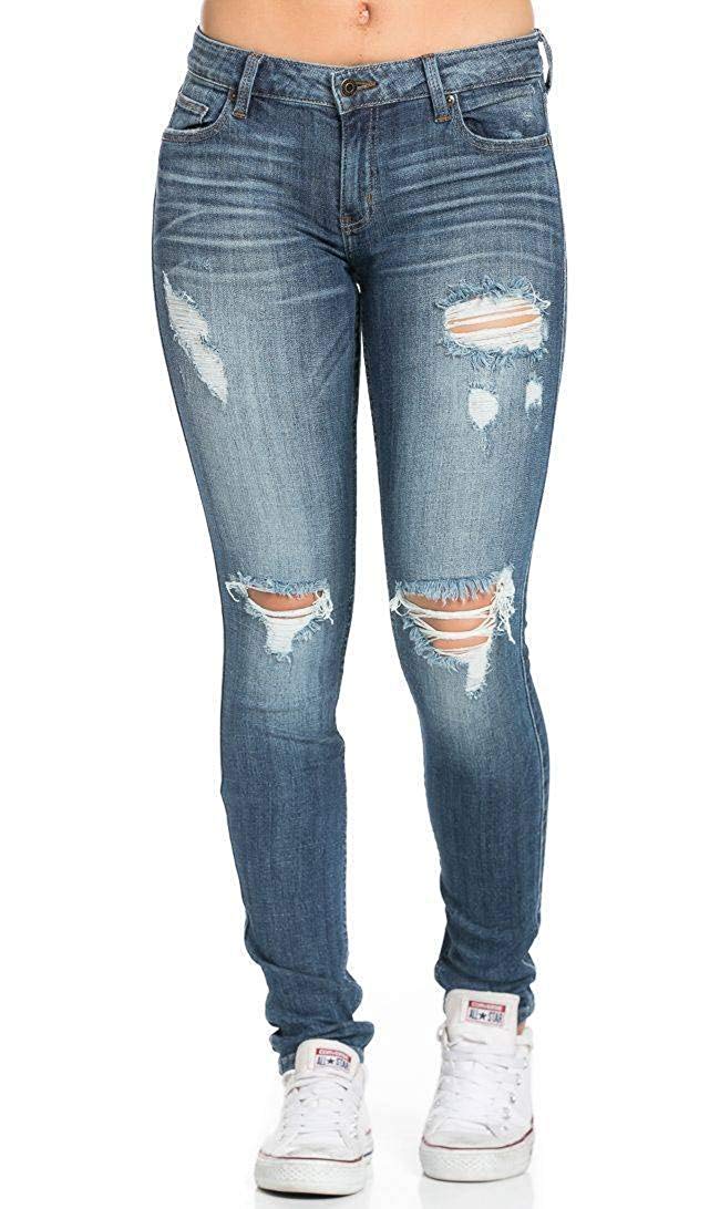tattered jeans