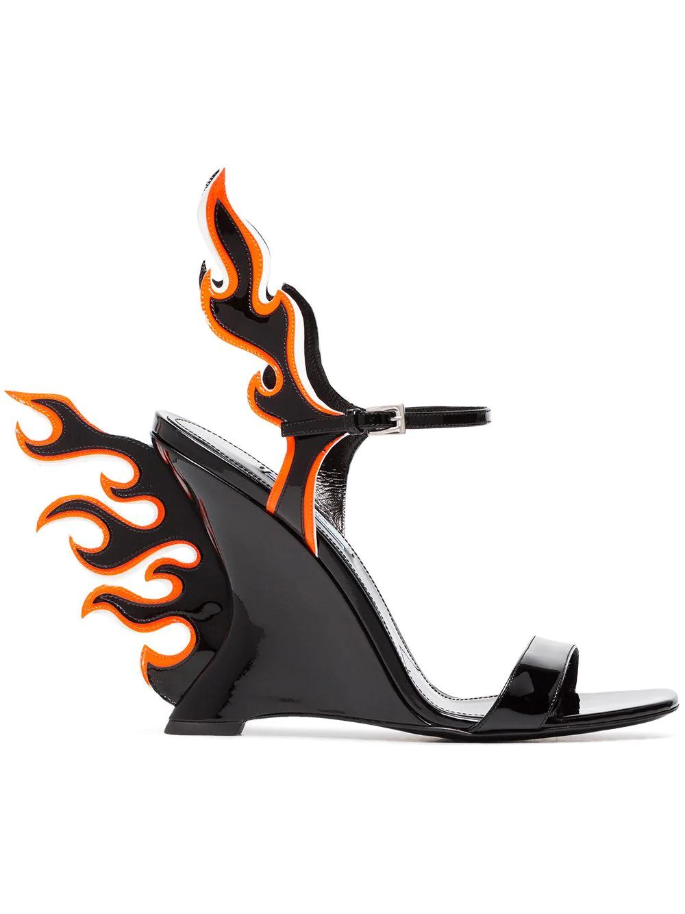 flame shoes prada