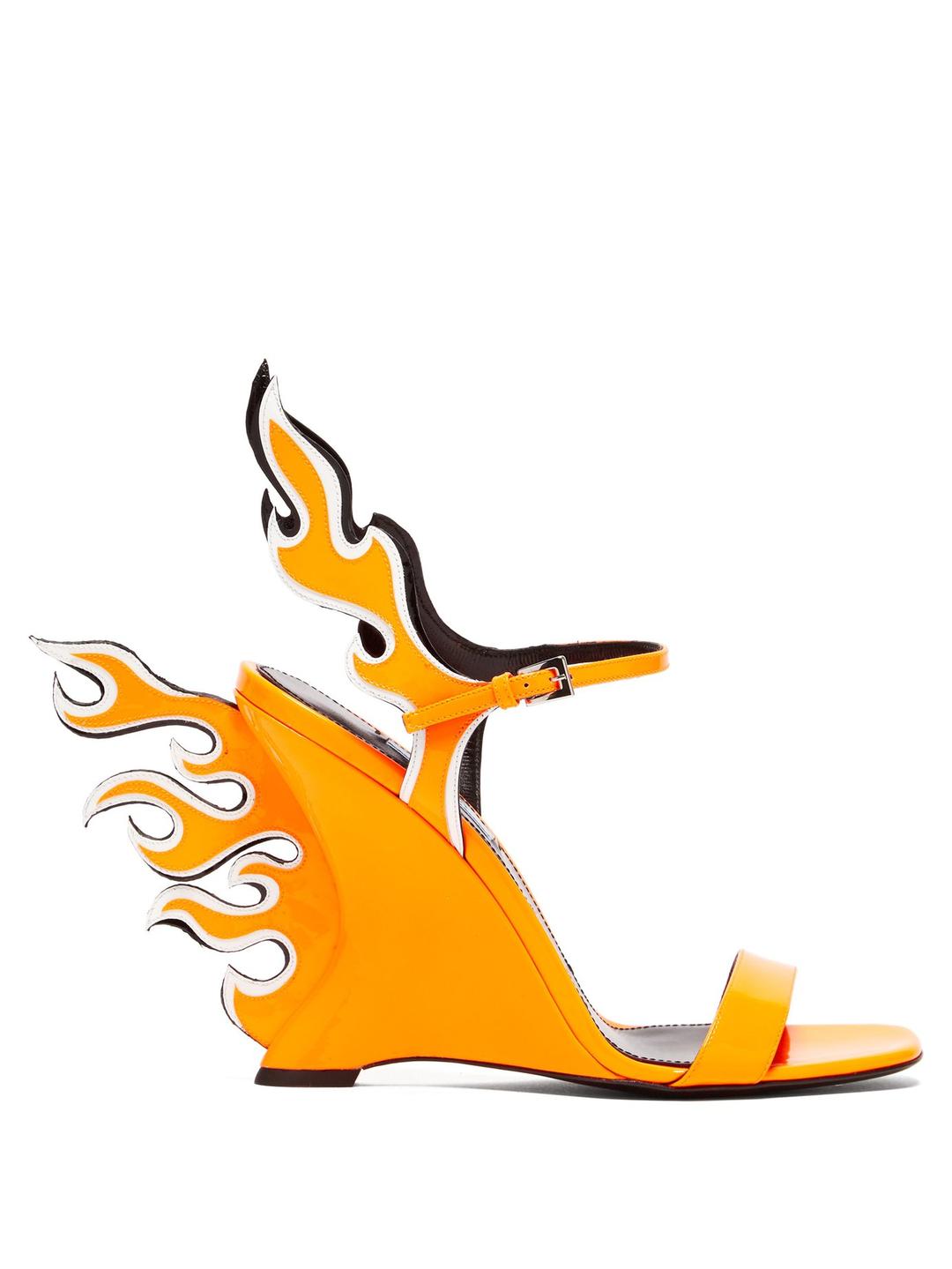 prada flame high heels
