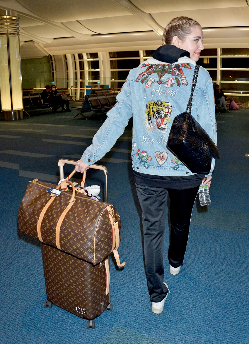 celebrity louis vuitton luggage